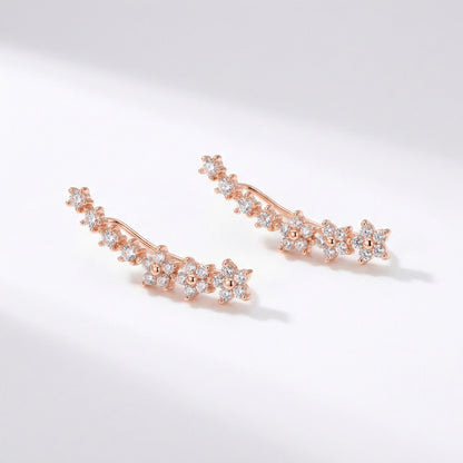 Blossoming Eternity Earrings - Rose Gold