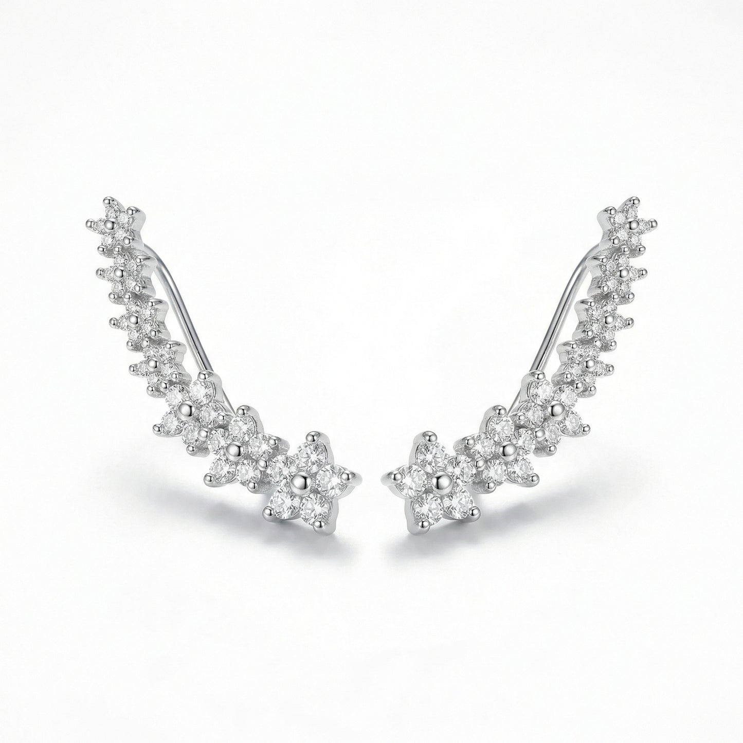 Blossoming Eternity Earrings - Silver