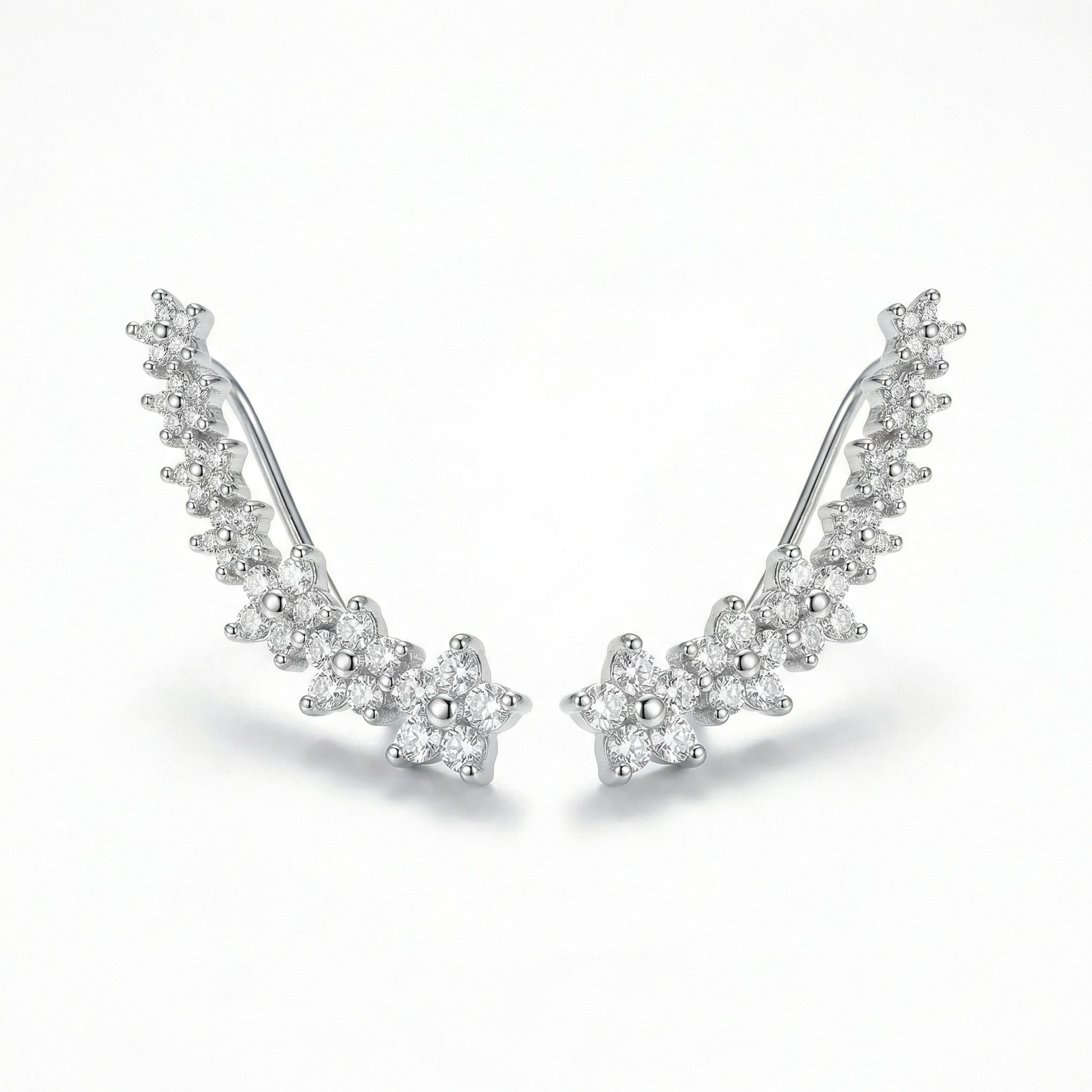 Blossoming Eternity Earrings - Silver