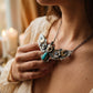 Vintage Playful Cute Owl Animal Necklace - Lifestyle 1