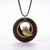 Echoes of Elegance Bohemia Bird Necklace - coffee