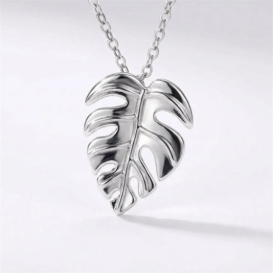 CAOSHI Fashion Style Leaves Shape Pendant Necklace - XL321