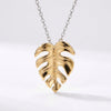 CAOSHI Fashion Style Leaves Shape Pendant Necklace - XL322