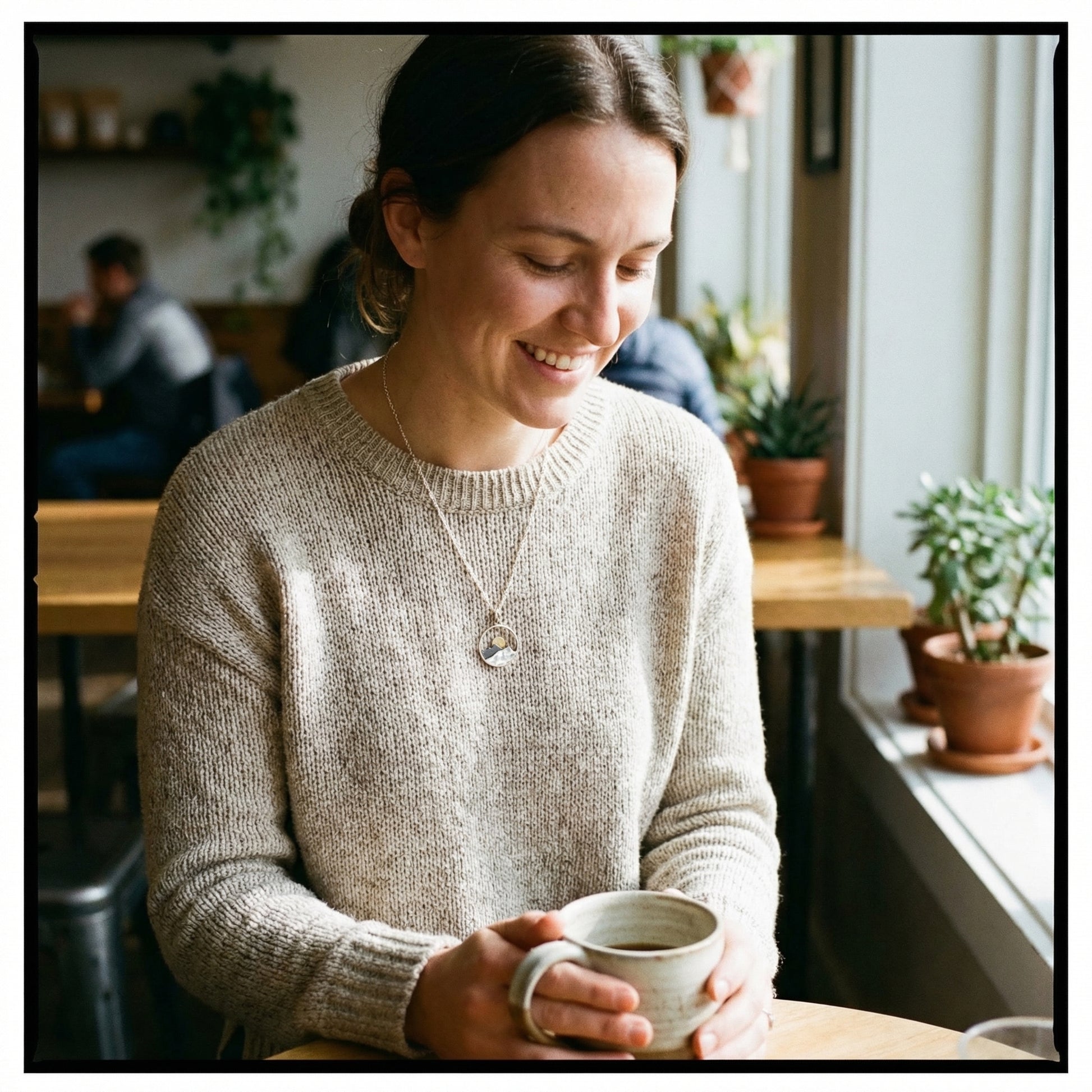 Summit's Whisper Silver Necklace - Lifestyle 2