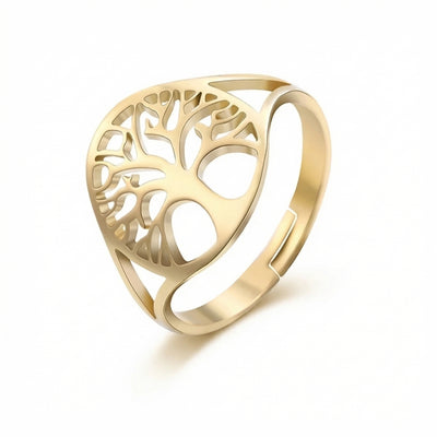 Tree of Life Ring – A Testament to Feminine Grace - AJZ10093