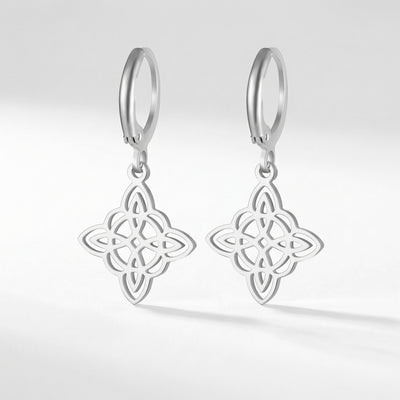 Enchanted Whispers Celtic Knot Earrings - A steel