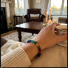 Healing Tigers Eye & Amethyst Gemstone 7 Chakra Bracelet - Lifestyle 3