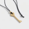 Unlock Key Pendant Necklace - Gold
