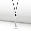 Unlock Key Pendant Necklace - Silver