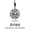 Vintage Sterling Zodiac Pendant in Silver / Aries — necklace for women