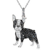 Puppy Charm Necklace in Boston Terrier — necklace for women