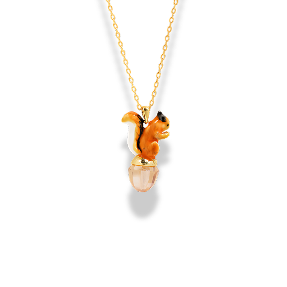 Squirrel Charm Necklace