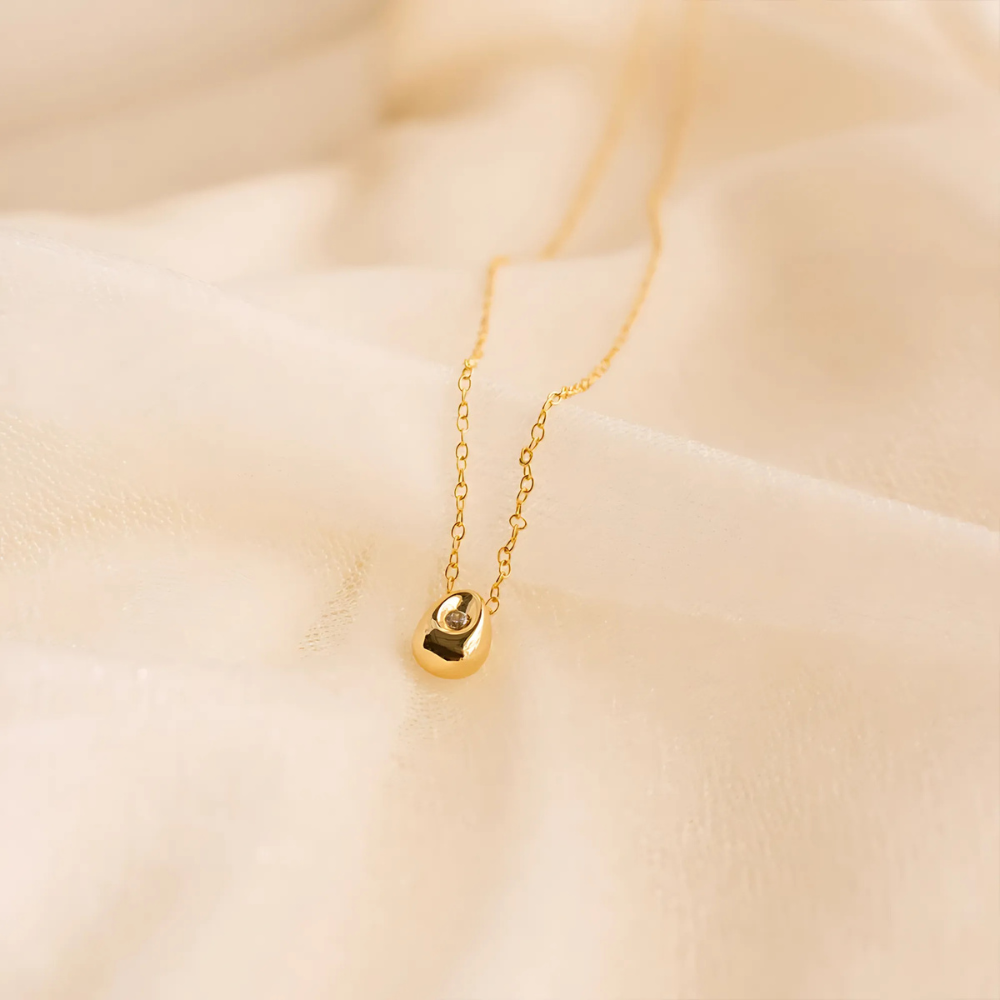 Teardrop Charm Necklace