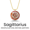 StarGem Stone Pendant in Sagittarius — necklace for women