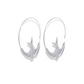 Bird Hoop Earrings