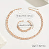 Elegant Glass Rhinestone Fish Tail Set — styled jewelry set, healing stone jewelry for women