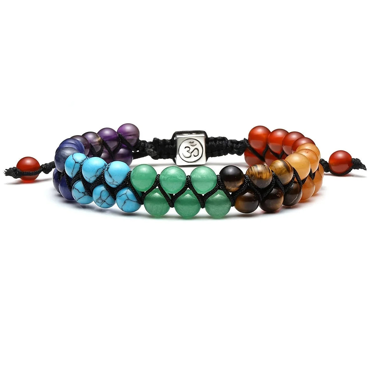7 Chakra Healing Handmade Bracelet | Natural Energy Stone - Sphere Standouts