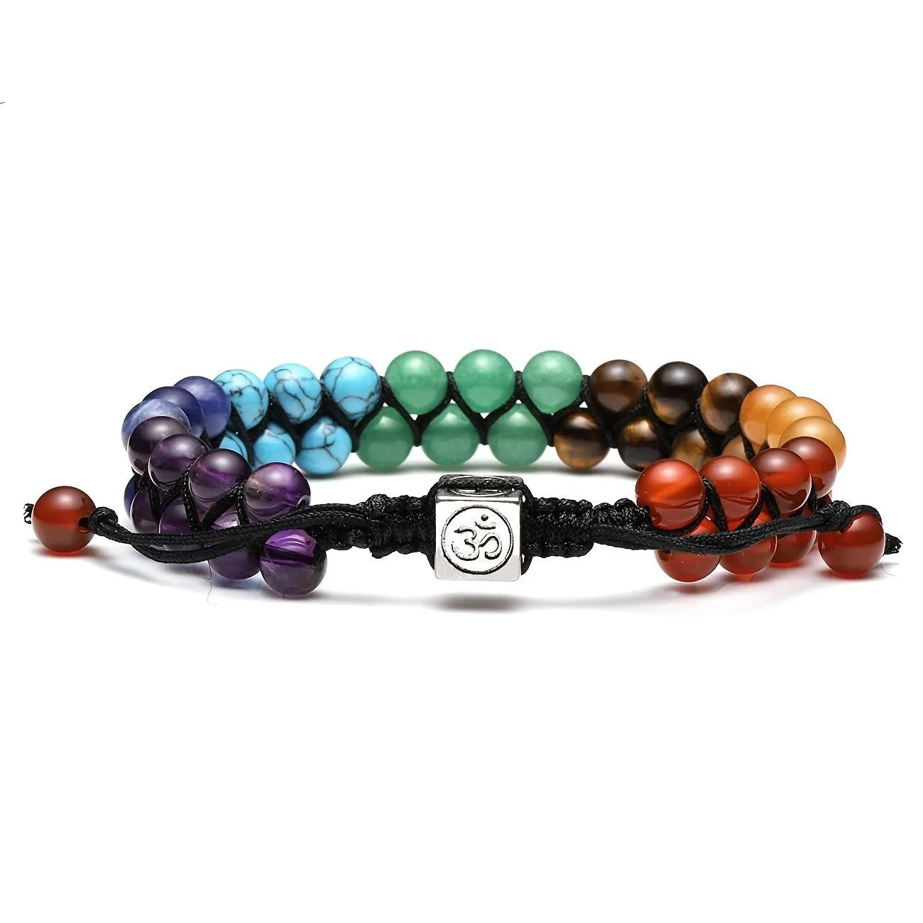 7 Chakra Healing Handmade Bracelet | Natural Energy Stone - Sphere Standouts