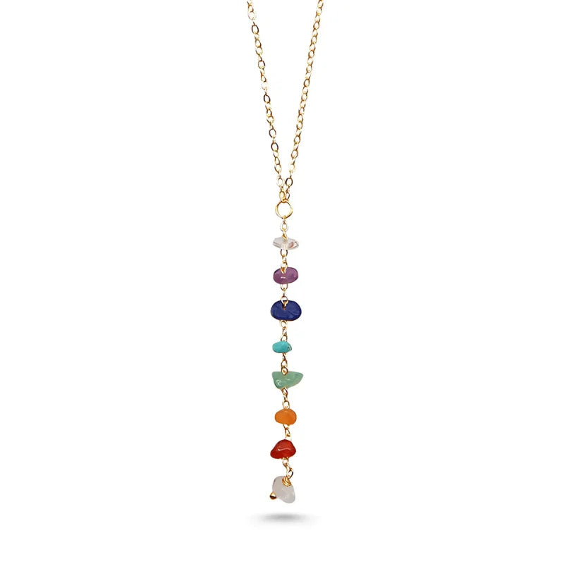 7 Chakra Healing Stone Necklace - Sphere Standouts