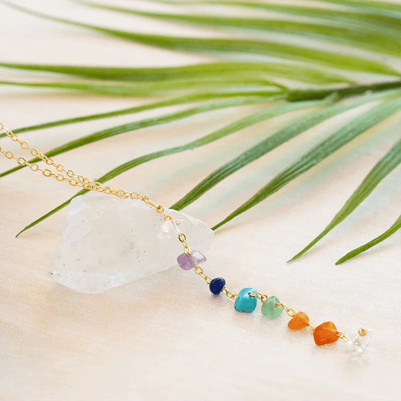 7 Chakra Healing Stone Necklace - Sphere Standouts