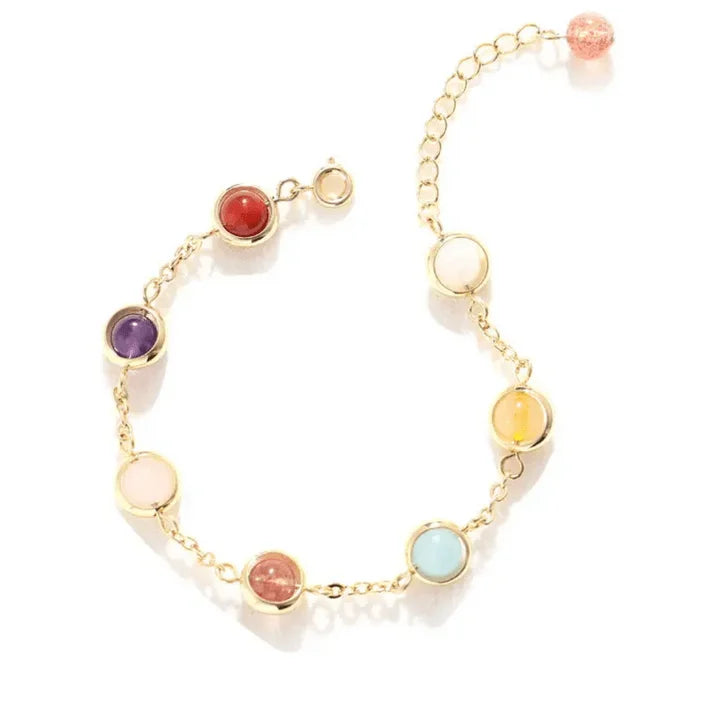 7 Chakra Stone Bracelet - Sphere Standouts