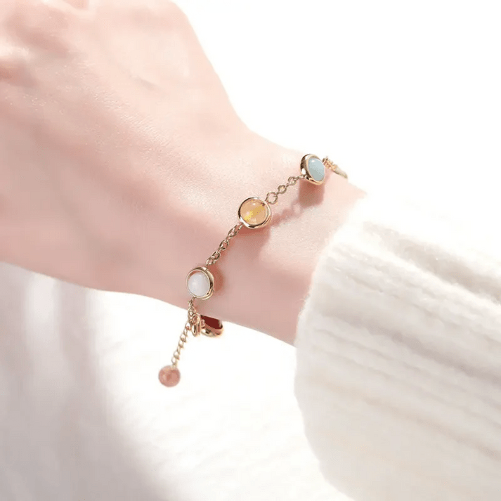 7 Chakra Stone Bracelet - Sphere Standouts