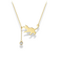 Playful Cat Pendant Necklace