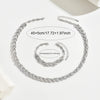 Elegant Glass Rhinestone Fish Tail Set — styled jewelry set, healing stone jewelry for women