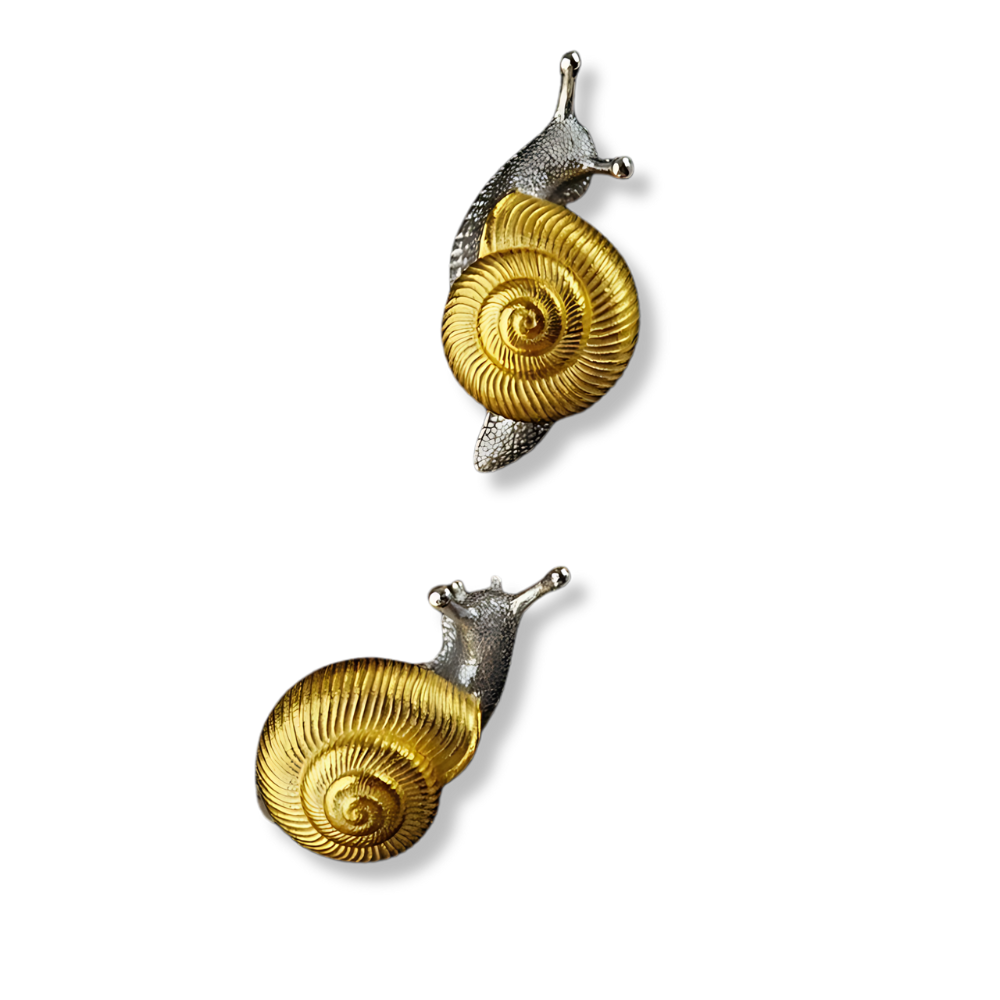 Whimsical Snail Earrings