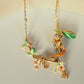 Squirrel & Blossom Necklace