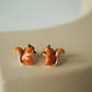 Playful Squirrel Stud Earrings