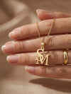Linked Initials Necklace Women