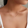Personalized Necklace with Initials Lateral — styled necklace, jewelry for women