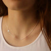 Personalized Necklace with Initials Lateral — styled necklace, jewelry for women