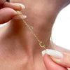 Personalized Necklace with Initials Lateral — styled necklace, jewelry for women