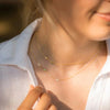 Personalized Necklace with Initials Lateral — styled necklace, jewelry for women