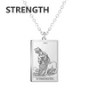 The Tarot Necklace in Strength / Silver — necklace for women
