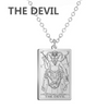 The Tarot Necklace in The Devil / Silver — necklace for women