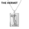 The Tarot Necklace in The Hermit / Silver — necklace for women