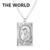 The Tarot Necklace in The World / Silver — necklace for women