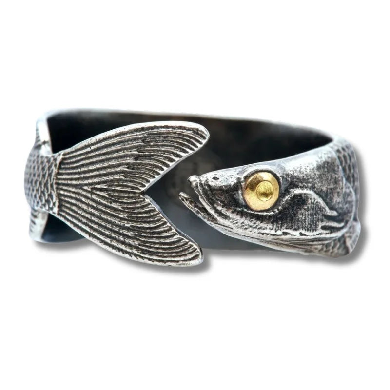 Adjustable Fish Ring — ocean ring for women