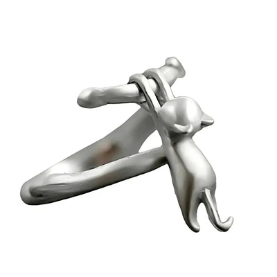 Adjustable Little Cat Ring - Sphere Standouts