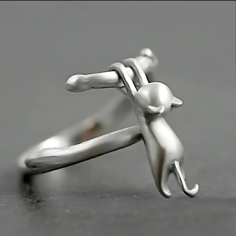 Adjustable Little Cat Ring - Sphere Standouts