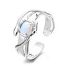 Adjustable Natural Moonstone Ring - Sphere Standouts