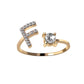 Adjustable Personalized Alphabet Ring - Sphere Standouts