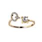 Adjustable Personalized Alphabet Ring - Sphere Standouts