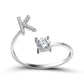 Adjustable Personalized Alphabet Ring - Sphere Standouts