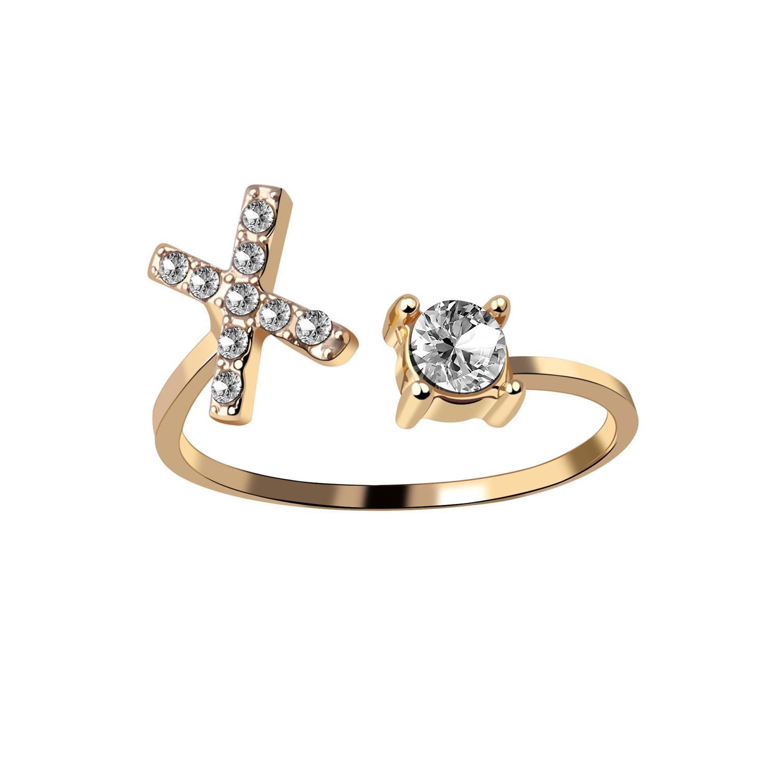 Adjustable Personalized Alphabet Ring - Sphere Standouts