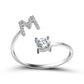 Adjustable Personalized Alphabet Ring - Sphere Standouts