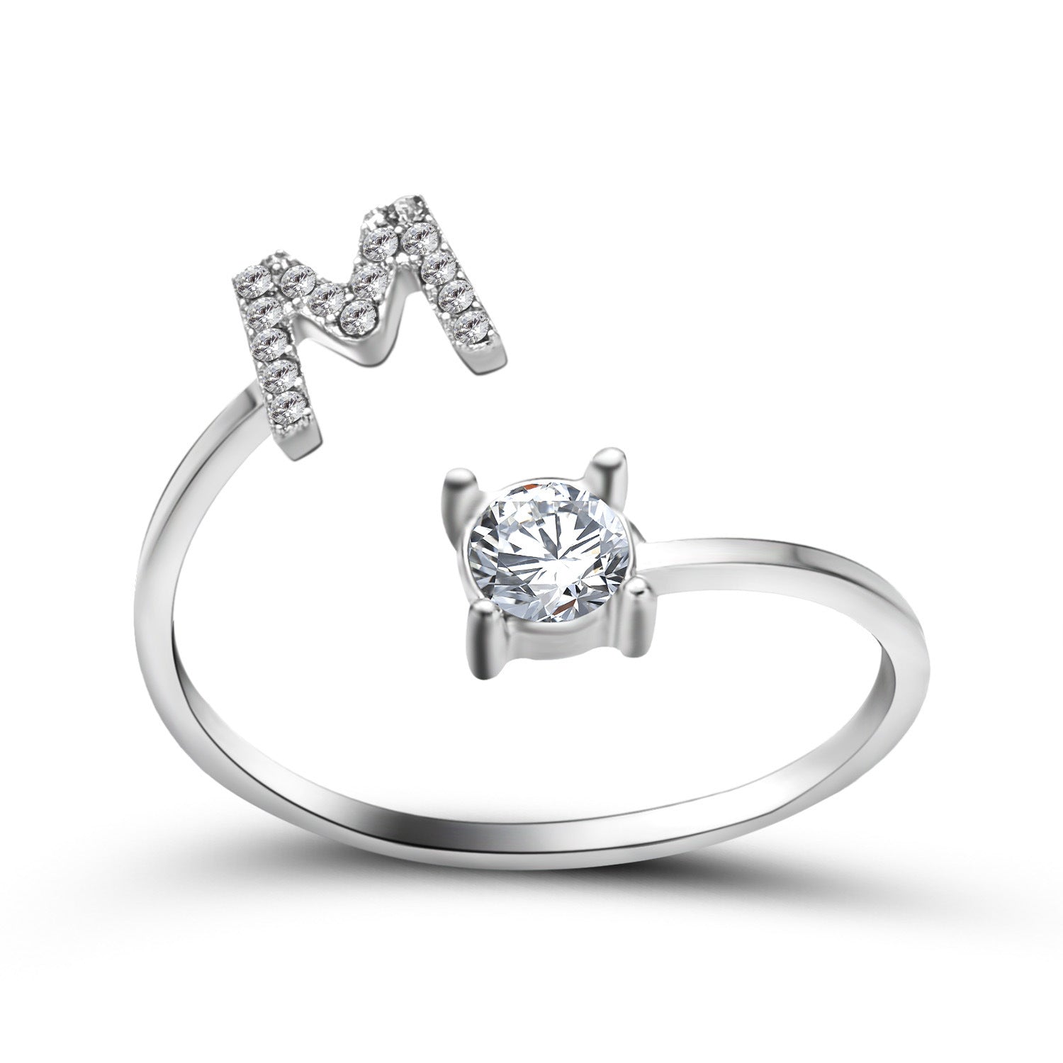 Adjustable Personalized Alphabet Ring - Sphere Standouts
